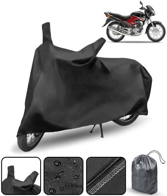 AutoRetail Waterproof Two Wheeler Cover for Yamaha(Gladiator, Black)