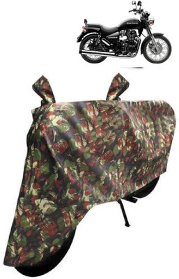 BIKECOVER Two Wheeler Cover for Royal Enfield(Thunderbird 350, Green)