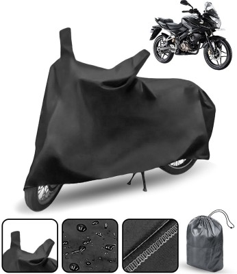 AutoRetail Waterproof Two Wheeler Cover for Bajaj(Pulsar AS 150, Black)