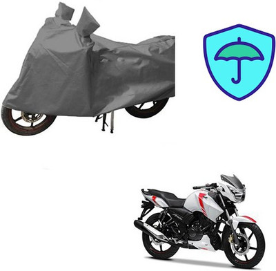 RPSENTTERPR Waterproof Two Wheeler Cover for TVS(Apache RTR 160, Grey)
