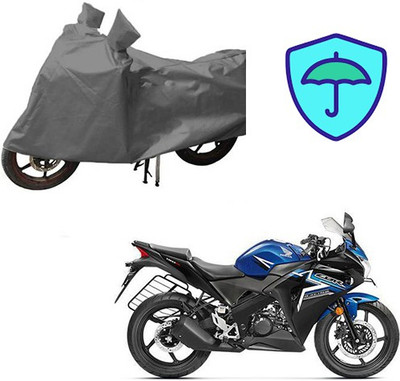 RPSENTTERPR Waterproof Two Wheeler Cover for Honda(CBR 150R, Grey)