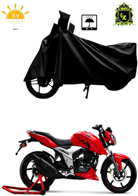 Mdstar Two Wheeler Cover for TVS(Apache RTR 180, Black)