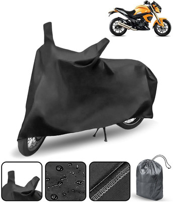 AutoRetail Waterproof Two Wheeler Cover for Mahindra(Mojo, Black)