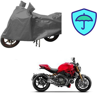 RPSENTTERPR Waterproof Two Wheeler Cover for Ducati(Monster 795, Grey)