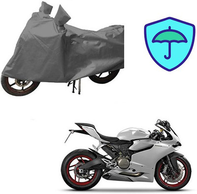 RPSENTTERPR Waterproof Two Wheeler Cover for Ducati(899 Panigale, Grey)