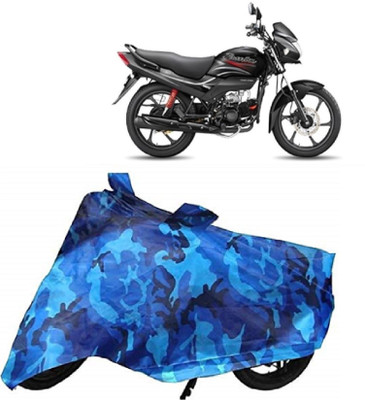 BIKECOVER Two Wheeler Cover for Hero(Passion Pro, Blue)