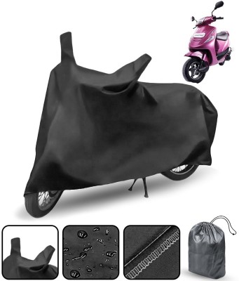 THE REAL ARV Waterproof Two Wheeler Cover for Mahindra(Kine, Black)