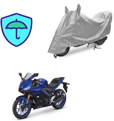 Feel heaven Two Wheeler Cover for Yamaha(YZF R25, Silver)