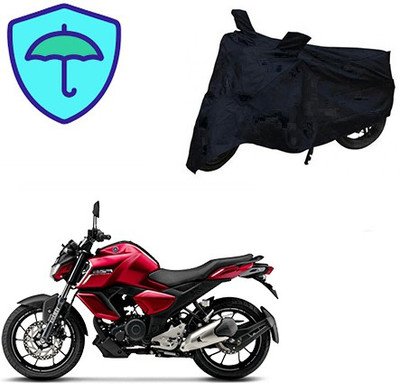 saanvi Two Wheeler Cover for Yamaha(FZ-S, Black)