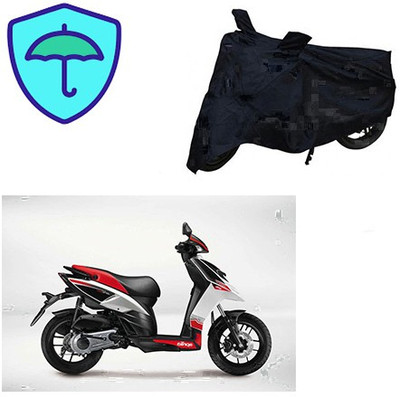 saanvi Two Wheeler Cover for Aprilia(SR 125, Black)