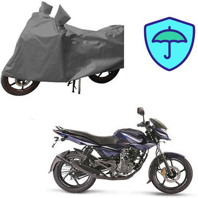 Atulit enterprises Waterproof Two Wheeler Cover for Bajaj(Pulsar 135 LS DTS-i, Grey)