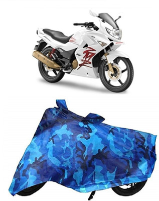 BIKECOVER Two Wheeler Cover for Hero(Karizma, Blue)