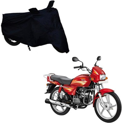 ABS AUTO TREND Two Wheeler Cover for Hero(Splendor Plus, Black)