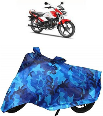 BIKECOVER Two Wheeler Cover for Hero(Splendor I Smart, Blue)