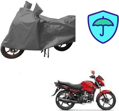 Atulit enterprises Waterproof Two Wheeler Cover for Hero(Glamour FI, Grey)