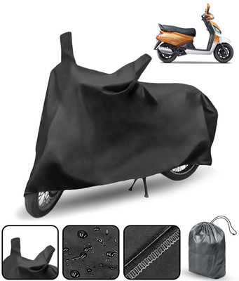 AutoRetail Waterproof Two Wheeler Cover for Mahindra(Gusto, Black)