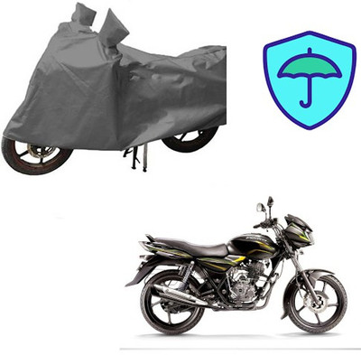 Atulit enterprises Waterproof Two Wheeler Cover for Bajaj(Discover 100 DTS-i, Grey)