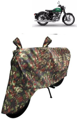BIKECOVER Two Wheeler Cover for Royal Enfield(Twin, Green)