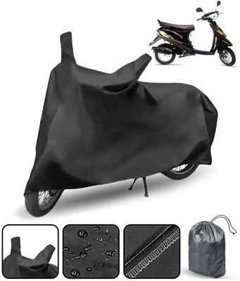 THE REAL ARV Waterproof Two Wheeler Cover for Bajaj(Spirit, Black)