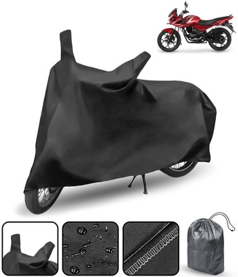 AutoRetail Waterproof Two Wheeler Cover for Bajaj(Discover 150 f, Black)