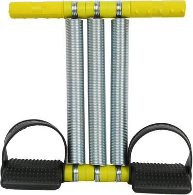 HACKERX Tummy Trimmer Triple Spring Ab Exerciser Multipurpose Fitness Equipment-Unisex Ab Exerciser(Yellow)