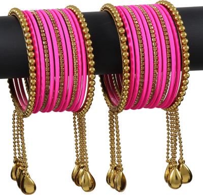 NMII Metal Zircon Bangle Set(Pack of 26)