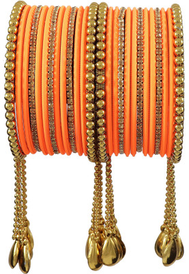 ZULKA Metal Zircon Bangle Set(Pack of 26)
