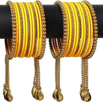 NMII Metal Zircon Bangle Set(Pack of 26)