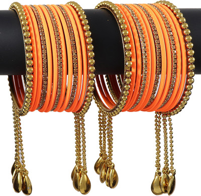 NMII Metal Zircon Bangle Set(Pack of 26)