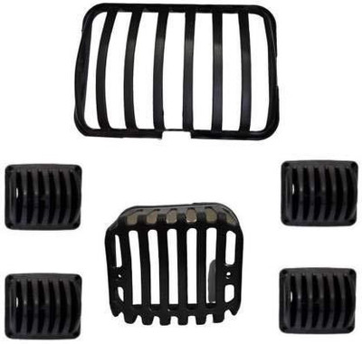 aksmit splendor grill Bike Headlight Grill(Black)