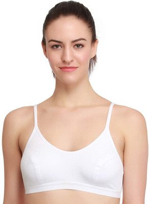 LovinoForm BB-211 Women Sports Non Padded Bra(White)
