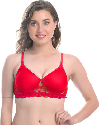 StyFun Women Push-up Lightly Padded Bra(Red)