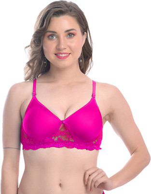 FIMS Women Full Coverage Lightly Padded Bra(Pink)