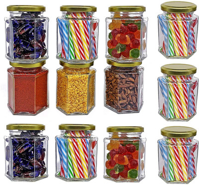 otak Glass Utility Container  - 250 ml(Pack of 12, Clear)