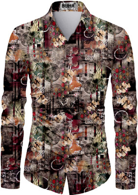 BuhaTrade Polycotton Printed Shirt Fabric