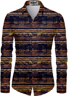 BuhaTrade Polycotton Striped Shirt Fabric