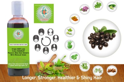 24 DAYS 10 days Stop hair loss & Anti hair fall hair oil 200 ml Hair Oil(200 ml)