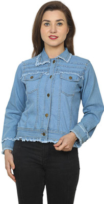 KING DENIM 3/4th Sleeve Washed Women Denim Jacket