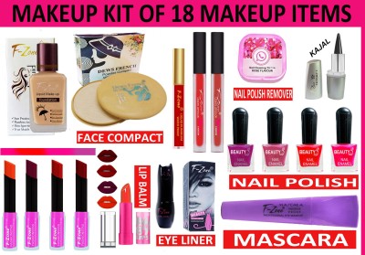 CLUB 16 Perfect Bridal Makeup Kit Of 18 Makeup Items NPL53(Pack of 18)