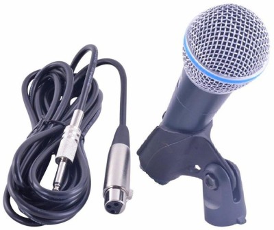 BALRAMA Beta-58A Dynamic Vocal Karaoke Microphone with 3.5MM Connector 58A Pofessional Singing Mic Studio Voice Recording Mixer Karaoke Mikrofon Microphone Clip + Black Zipper Pouch + 3.5mm Connector Wire Jack Microphone