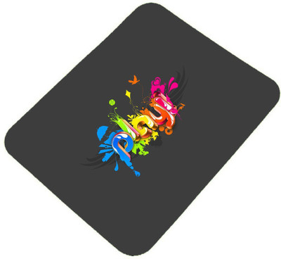 Clapcart India Designer Printed MP-121 Non Slip Base Mousepad(Multicolor)