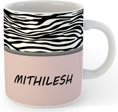 P89M MITHILESH Name Ceramic Coffe (330 Ml) Ceramic Coffee Mug(330 ml)