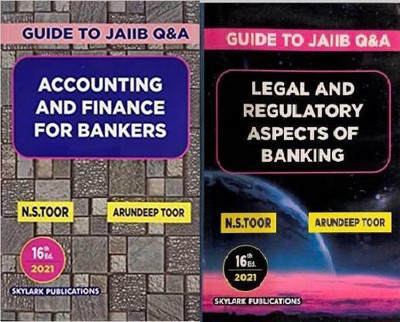 Guide To Jaiib (Q&A ) Accounting & Finance For Bankers 16th Edition + Legal And Regulatory Aspects Of Banking Exam 2021(Paperback, N.S Toor, Arundeep Toor)