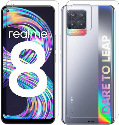 Yoox Front and Back Screen Guard for Realme 8(Pack of 2)