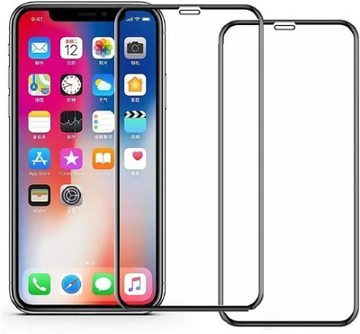 VYOMA Edge To Edge Tempered Glass for Apple iPhone X, Apple iPhone XS, Apple iPhone 11 Pro(Pack of 2)