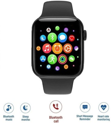 Twixxle IV™-166-18 T500+ Pro Smartwatch(Black Strap, Free Size)