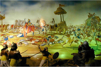 Lord Krishna Mahabharat Poster for Room Paper Print(12 inch X 18 inch, Rolled)