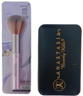 UniTale Professional brush set of 12 piece with storage box and 1 Rose type brush ( 13 items in Set)(Pack of 13)