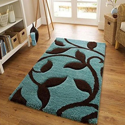 shopgallery Blue, Brown Polyester Carpet(2 ft,  X 5 ft, Rectangle)