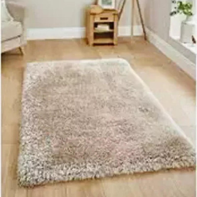shopgallery Beige Polyester Runner(2 ft,  X 4 ft, Rectangle)